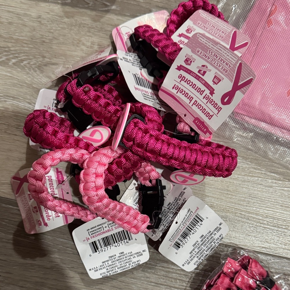 Pink Breast Cancer Awareness Pink Ribbon Set - Picture 11 of 14